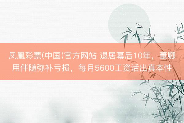 凤凰彩票(中国)官方网站 退居幕后10年，董卿用伴随弥补亏损，每月5600工资活出真本性